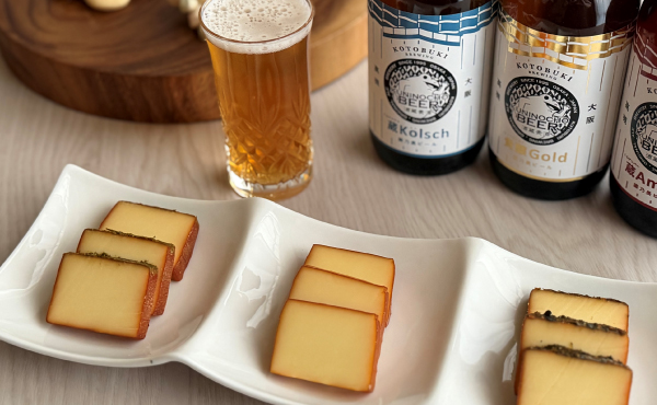 Kaoriの3種類のスモークチーズと、高槻のクラフトビールのぺアリング