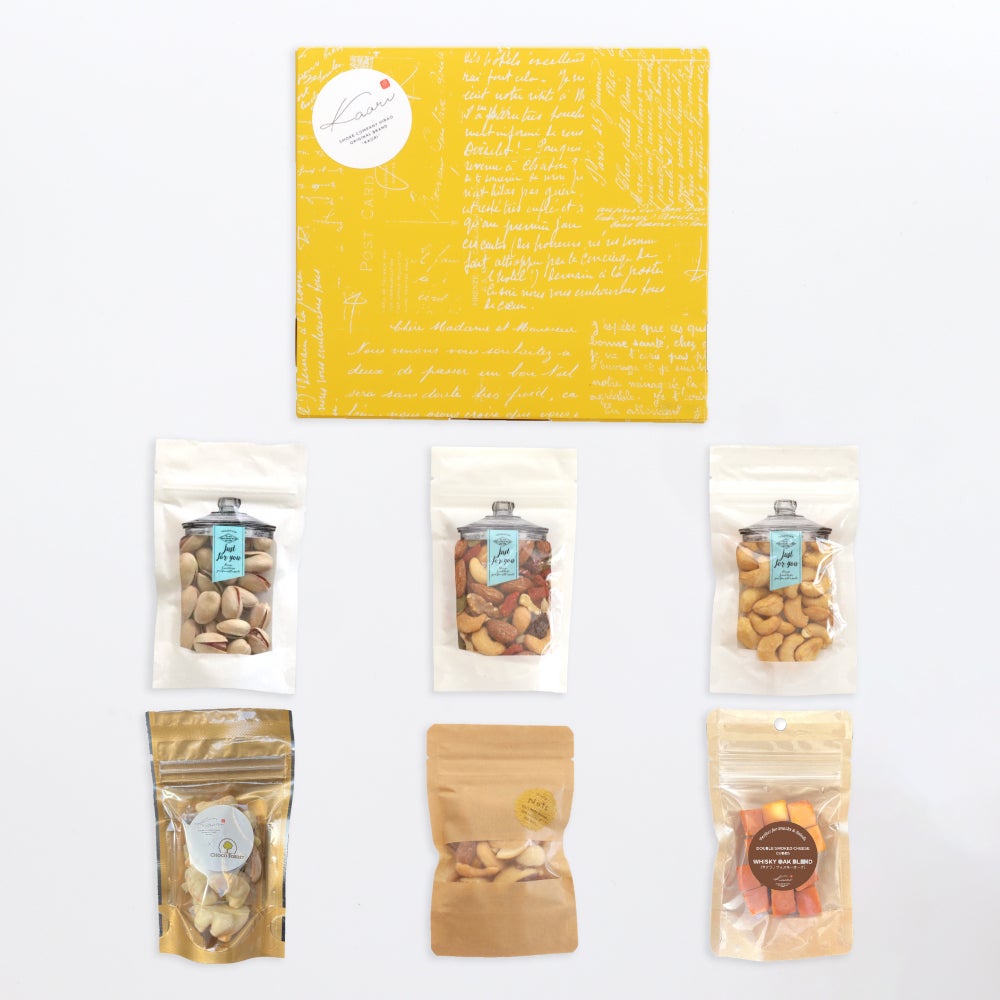 3つの薫りを楽しむ Kaoriのスモーク6種セット（ナッツ5種+チーズ）